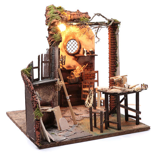 Zakład stolarski, 24 cm, szopka neapolitańska 3