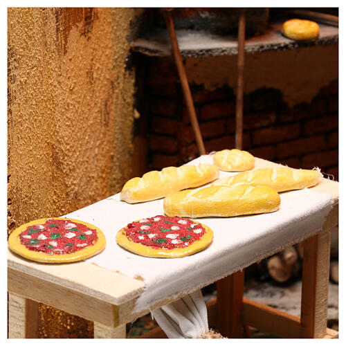 Bakery Shop Scene with lights 24 cm Neapolitan Nativity 6