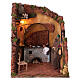 Wnętrze domu, 50x40x40 cm, szopka neapolitańska, 24 cm s1