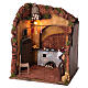 Wnętrze domu, 50x40x40 cm, szopka neapolitańska, 24 cm s2