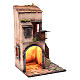 Nativity scene setting arched house with light and fountain 45x25x25 cm s3