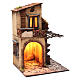 Casa balcone e capanna e tettoia 40x25x25 cm presepe Napoli s3