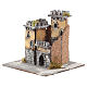 Neapolitan nativity scene castle with two towers and arch  15x15x15 cm s2