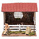 Barn for donkey and ox crib for nativity scenes of 10 cm s1