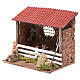 Barn for donkey and ox crib for nativity scenes of 10 cm s2