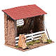 Barn for donkey and ox crib for nativity scenes of 10 cm s3