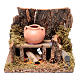 Setting with jug on trembling fire  10x10x10 cm for nativity scene s1