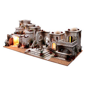 Ambientazioni, botteghe, case, pozzi: Ambientazione presepe stile arabo 35x95x45 cm luce e fontana Ambientazioni, botteghe, case, pozzi: Ambientazione presepe stile arabo 35x95x45 cm luce e fontana