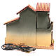 Casa em miniatura presépio com forno de lenha e luz chama 24,5x30x20 cm s4