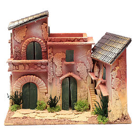 Casas, ambientaciones y tiendas: Aldea casas 25x30x20 cm para belén