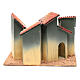 Aldeia em miniatura casas e arco para presépio de Natal 20x30x20 cm s4
