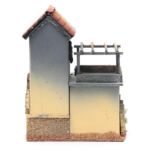 Haus mit Tischler Geschäft 25x20x15cm für Krippe 4