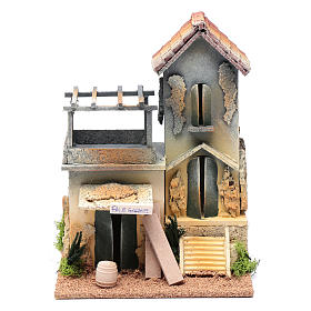 Ambientazioni, botteghe, case, pozzi: Ambientazione con bottega falegname 25x20x15 cm Ambientazioni, botteghe, case, pozzi: Ambientazione con bottega falegname 25x20x15 cm