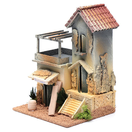 Presepe Pastori Set 4 Pz Ambientazione Casolare Bancarella Presepe Mestieri Banco Del Mercato Per Realizzare Pastori Per Presepe