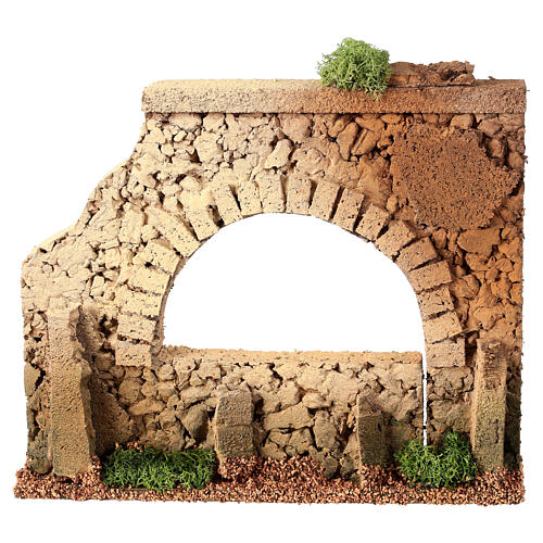 Muret fenêtre en arc pour crèche 16,5x19,6x4 cm 1