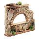 Nativity scene surrounding wall with arched window  15x20x5 cm s3