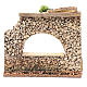 Nativity scene surrounding wall with arched window  15x20x5 cm s4