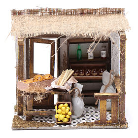 Nativity scene bakery workshop 15x20x15 cm