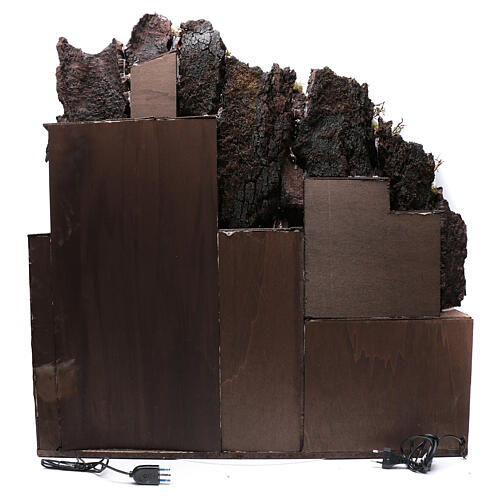 Wioska z fontanną do szopki neapolitańskiej,  82x80x60 cm 4