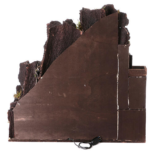 Otoczenie, scena neapolitańskiej szopki z młynem, 78x70x50 cm 4