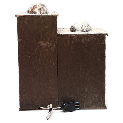 Dom arabski z namiotem do szopki neapolitańskiej, 37×30×30 cm 4