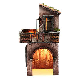 Casa de madera para belén napolitano 41x22x20 cm