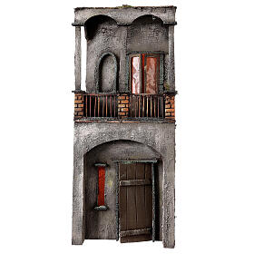 Casa in legno per presepe napoletano 53X20X21 cm