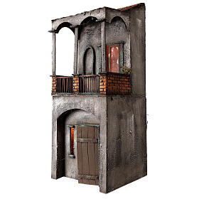 Casa in legno per presepe napoletano 53X20X21 cm