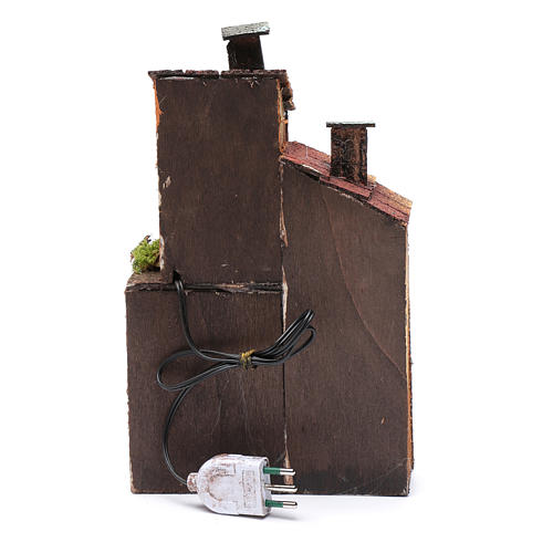 Haus mit Bogen und Balkon 28x17x11cm neapolitanische Krippe 4