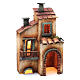 Haus mit Bogen und Balkon 28x17x11cm neapolitanische Krippe s3