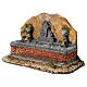 Nativity scene fountain in resin with two water jets 13x21x14 cm s2