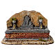 Nativity scene resin fountain with two water jets 13x21x14 cm s1