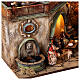 Village setting for Neapolitan Nativity scene 120x100x100 cm, module A, 26 shepherds, 2 movements - 14 cm s6