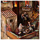 Neapolitan Nativity borough set A with fountain and inn 120x100x100 cm s7