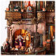 Village setting for Neapolitan Nativity scene 120x100x100 cm, module B, 34 shepherds, 7 movements - 14 cm, real water stream s3