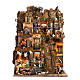 Aldeia em Miniatura com Natividade para Presépio de Nápoles, Peça B - 120 x 100 x 100 cm, 7 Movimentos, 34 Figuras, Rio Iluminado - 14 cm s1