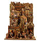 Village setting for Neapolitan Nativity scene 120x100x100 cm, module C, 34 shepherds, 9 movements - 14 cm s1