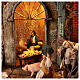 Village setting for Neapolitan Nativity scene 120x100x100 cm, module C, 34 shepherds, 9 movements - 14 cm s11