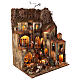 Village setting for Neapolitan Nativity scene 120x100x100 cm, module D, 25 shepherds, 3 movements - 14 cm s7