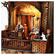 Village setting for Neapolitan Nativity scene 120x100x100 cm, module D, 25 shepherds, 3 movements - 14 cm s11