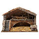 Hut with stairs for 12cm nativity 35x20x25 cm s1