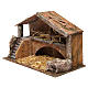 Hut with stairs for 12cm nativity 35x20x25 cm s2