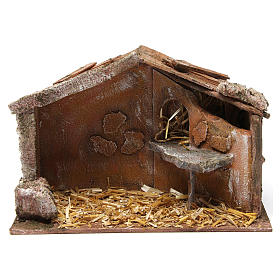 Hut for 10 cm nativity scene