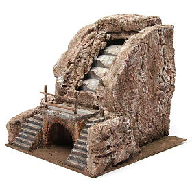 Stream with stairs for 10-12 cm nativity scene
