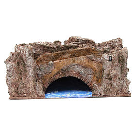 Mosty do szopki, strumyki, płoty: Strumień most do szopki 10 cm 15x30x15 cm