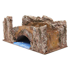 Mosty do szopki, strumyki, płoty: Strumień most do szopki 10 cm 15x30x15 cm