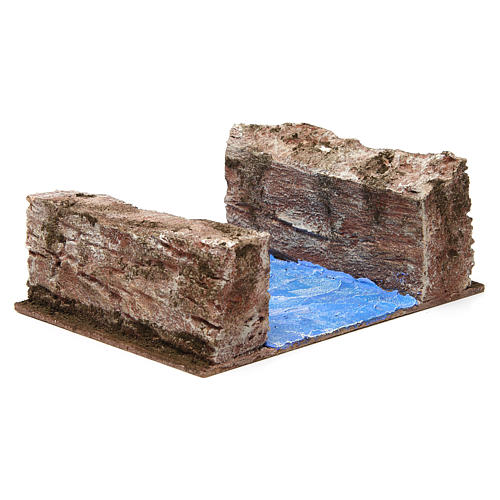 Stream with high banks for 12 cm nativity scene 4