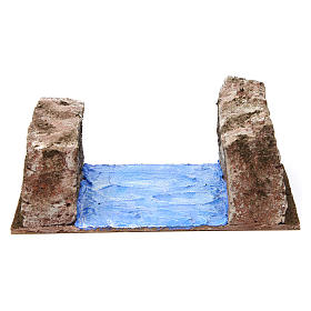 Ruscello sponde per presepe 12 cm 15X20X10 cm