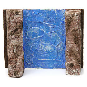 Ruscello sponde per presepe 12 cm 15X20X10 cm