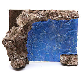 Ruscello angolo sinistro per presepe 12 cm 10x25x20 cm
